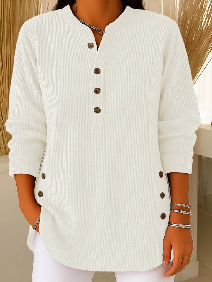 Nièves | Tunique Henley avec Boutons